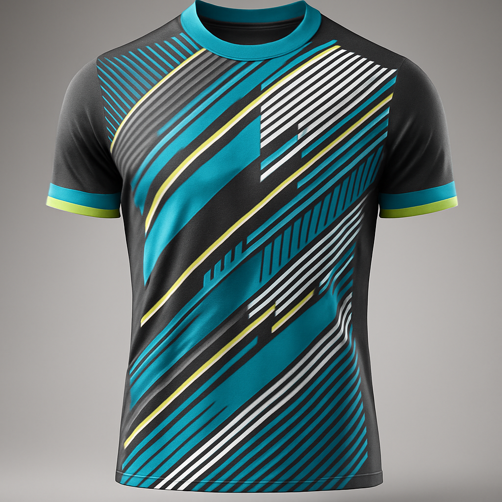 SAMPLE OF ALL-OVER SUBLIMATION PERFORMANCE TEES FOR FITNESS AND GYM WEAR