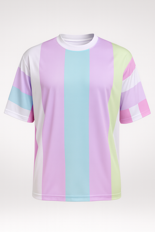 SAMPLE OF NEW STYLE PASTEL WAVE STRIPE BOXY JERSEY PREMIUM STREETWEAR