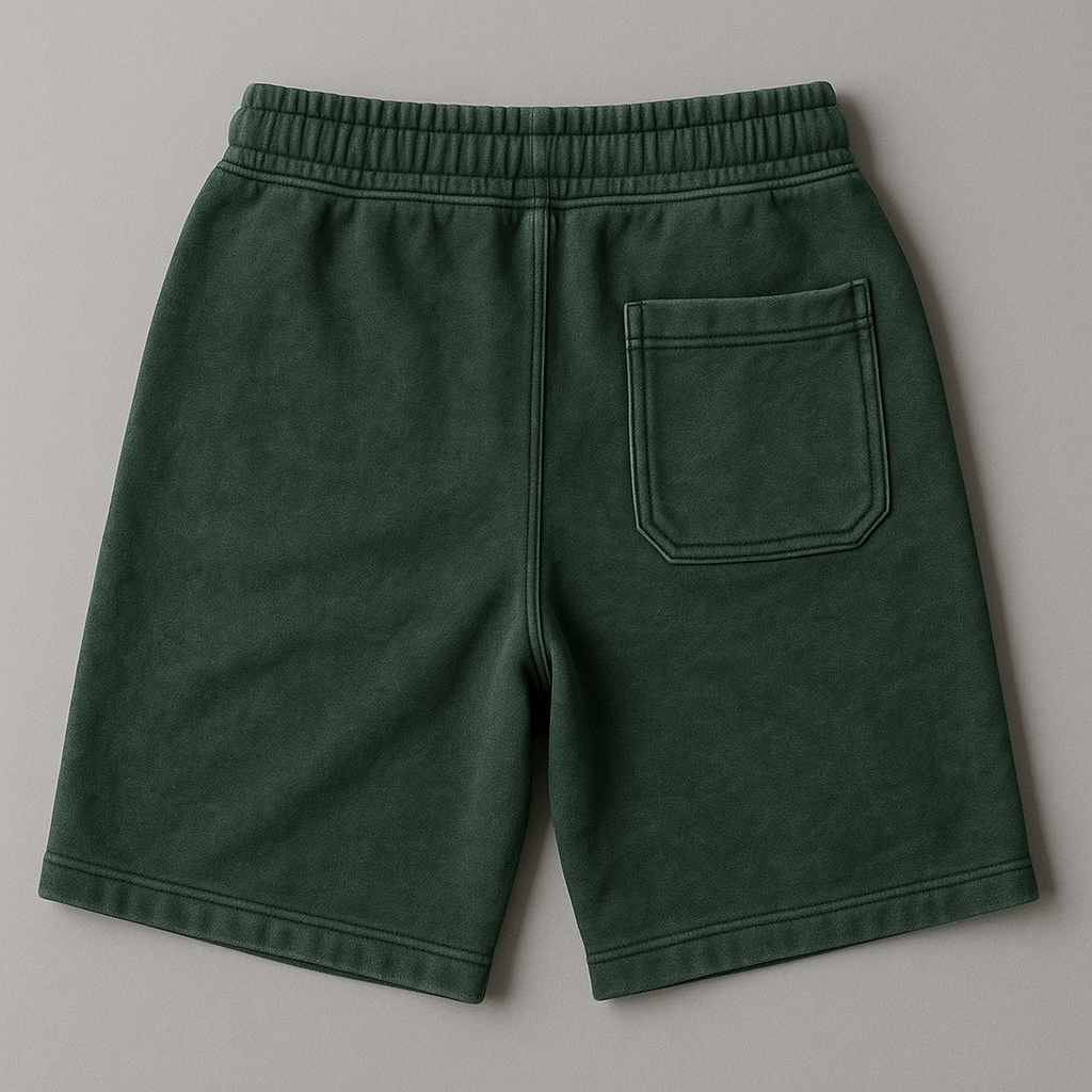 oversized French Terry joggers 450gsm forest green baggy fit streetwear