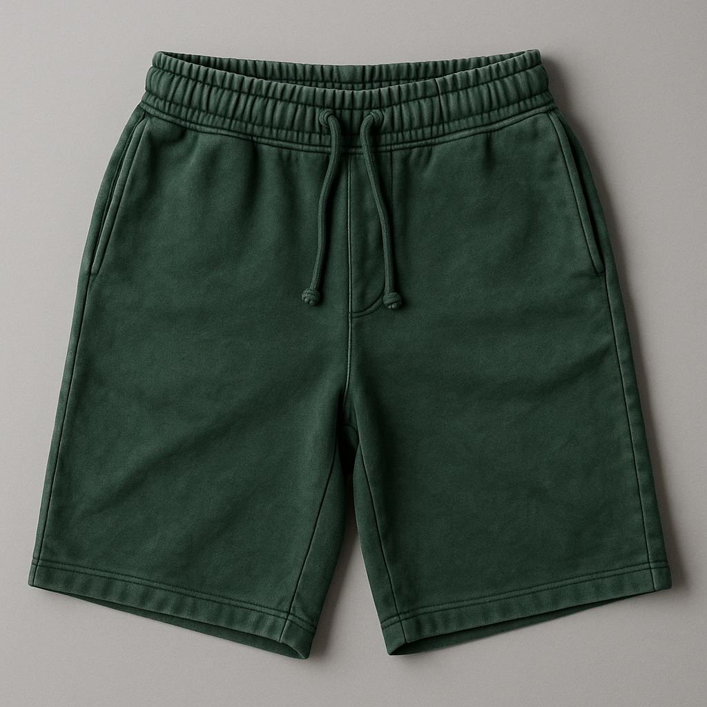 oversized French Terry joggers 450gsm forest green baggy fit streetwear