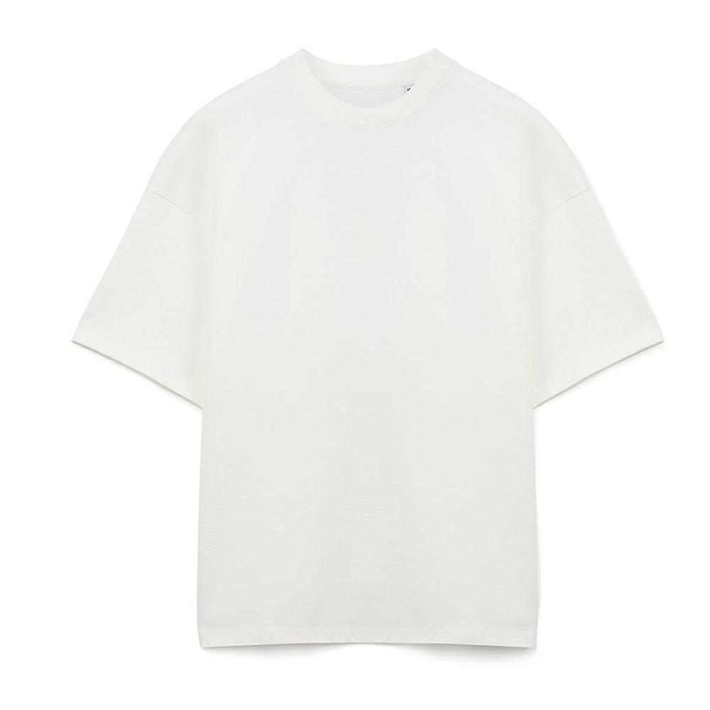 luxury oversized t-shirt 350gsm heavyweight cotton boxy drop shoulder fit