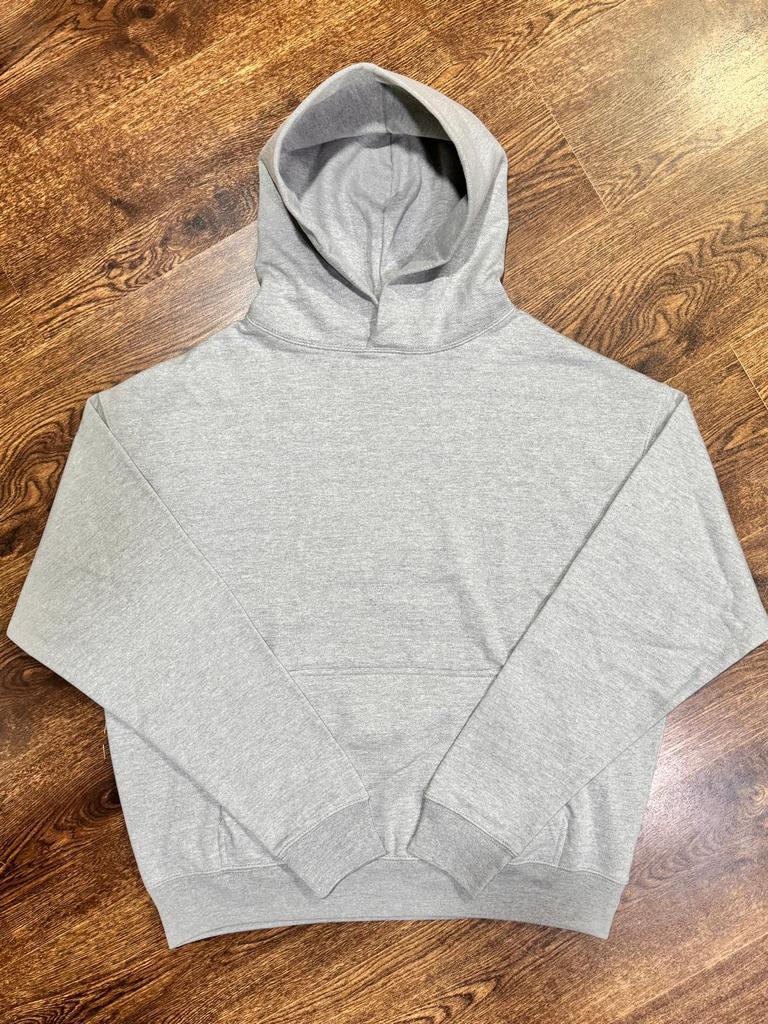 Premium Oversized blank Pullovers in Heather Grey 500gsm Cotton Fleece