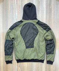 SAMPLE OF MOTORCYCLE PROTECTIVE HOODIE – CE ARMOR READY, DUPONT™ KEVLAR® PANELS