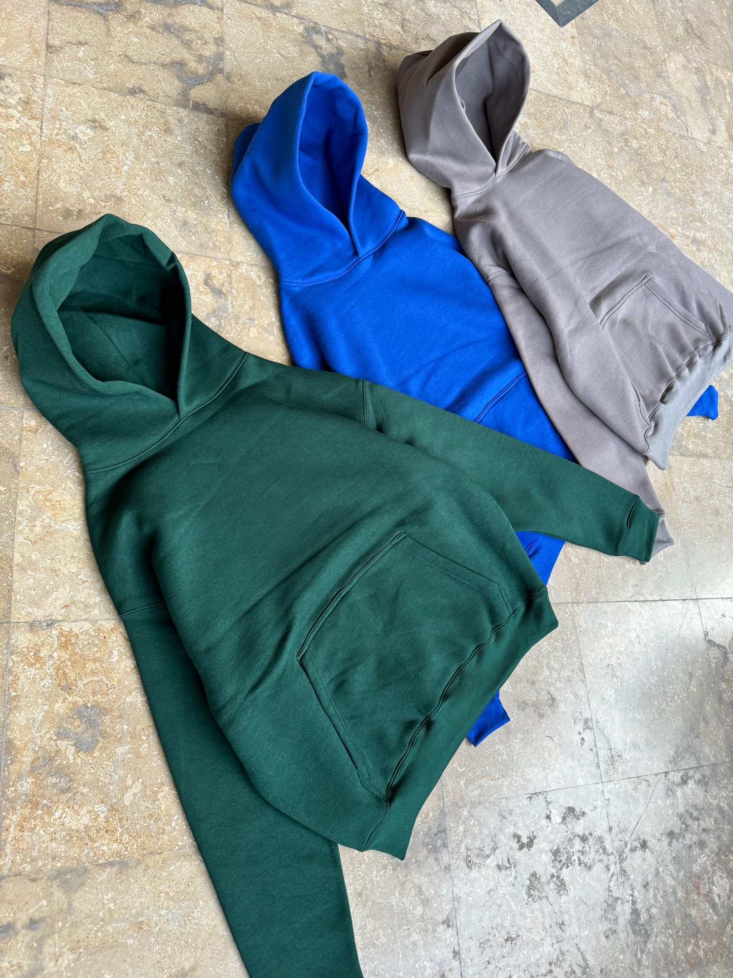 Dropped Shoulders 400gsm Cotton-Poly Fleece Blank Oversized Pullovers