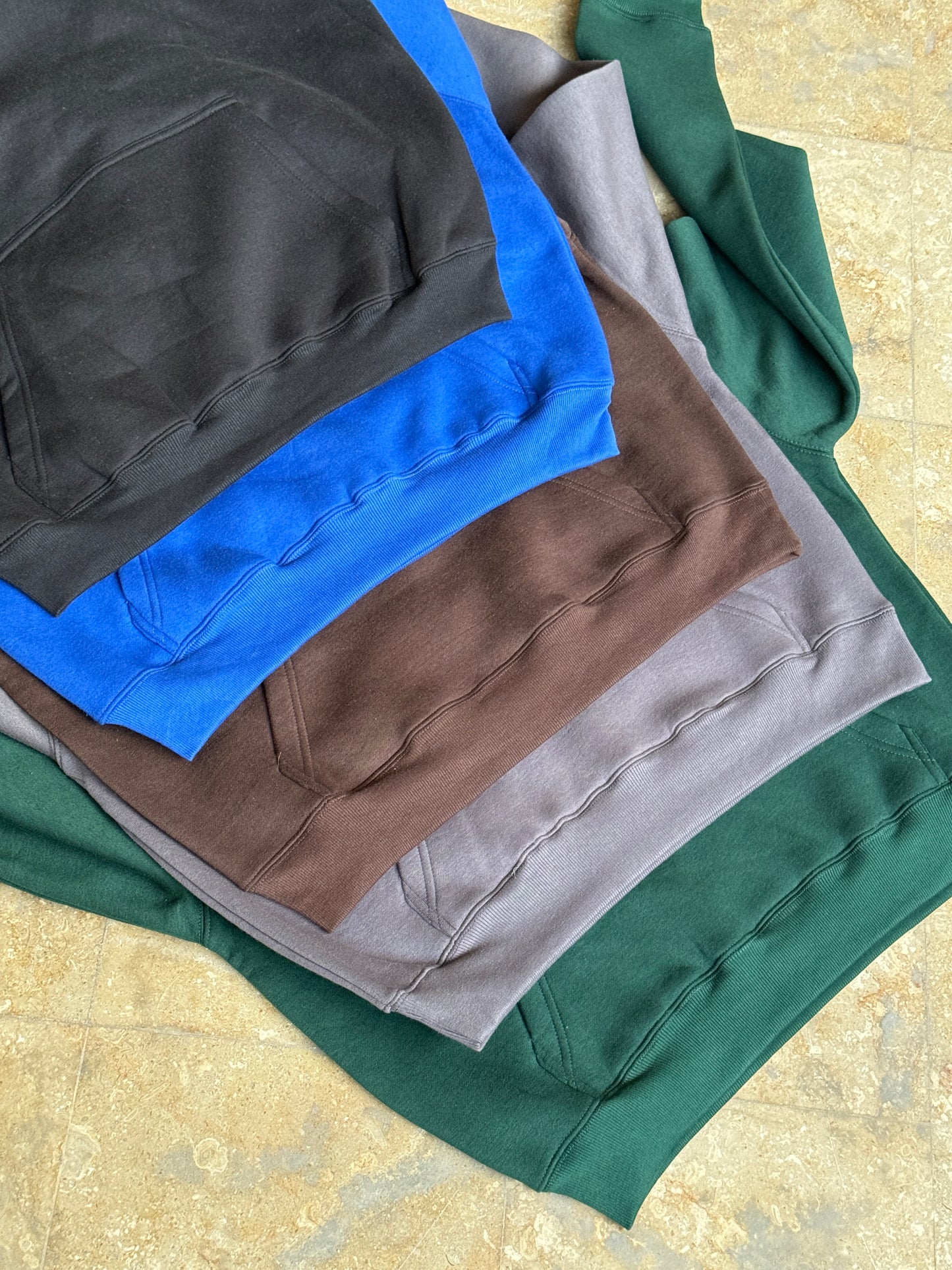 Dropped Shoulders 400gsm Cotton-Poly Fleece Blank Oversized Pullovers