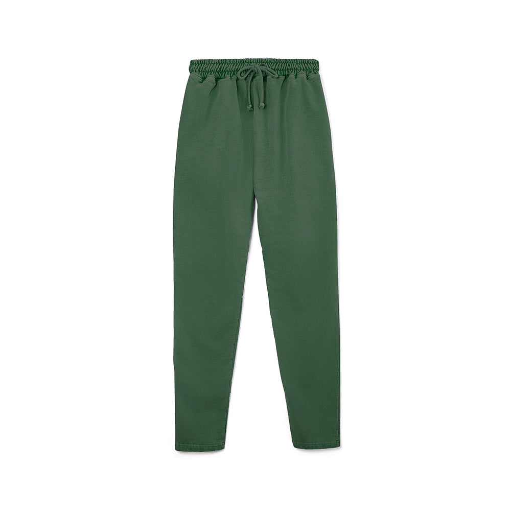 Forest green oversized joggers heavyweight cotton French Terry premium streetwear fashion