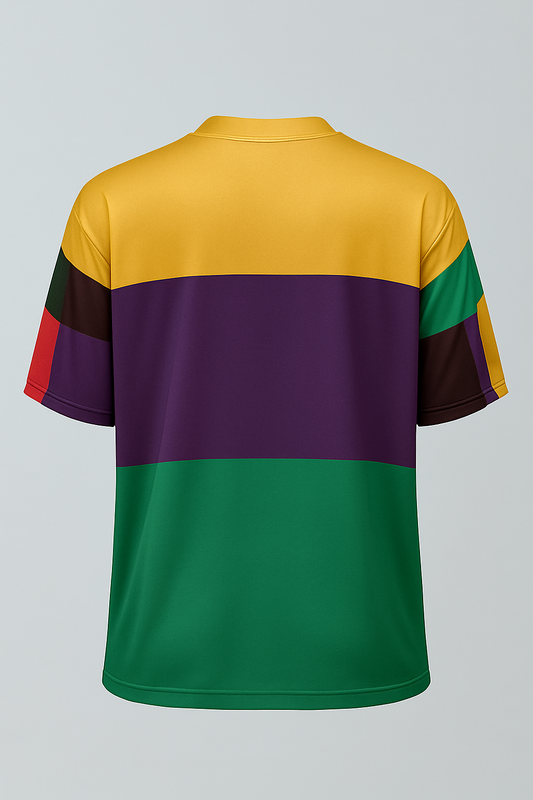 SAMPLE OF SUNSET RETRO STRIPE BOXY JERSEY – NEW STYLE STREETWEAR